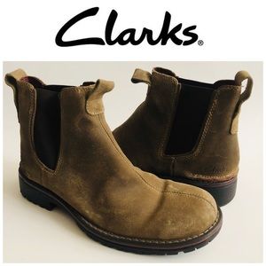 Clarks Distressed Moto Boots Size 9
